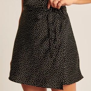 Abercrombie satin wrap mini skirt